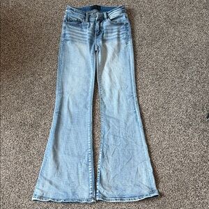 Buckle Light Blue Flare Jeans